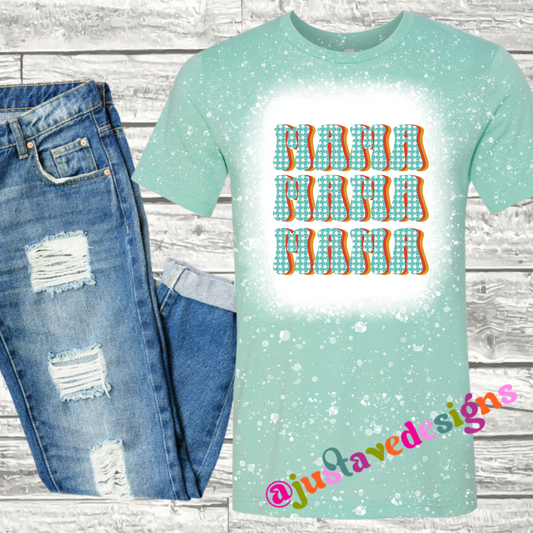 Retro Mama Bleached Graphic Tee