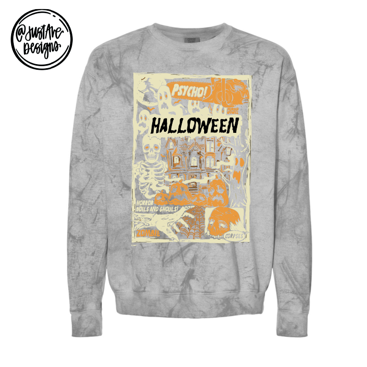 Halloween Movie Poster Comfort Colors Sweatshirt