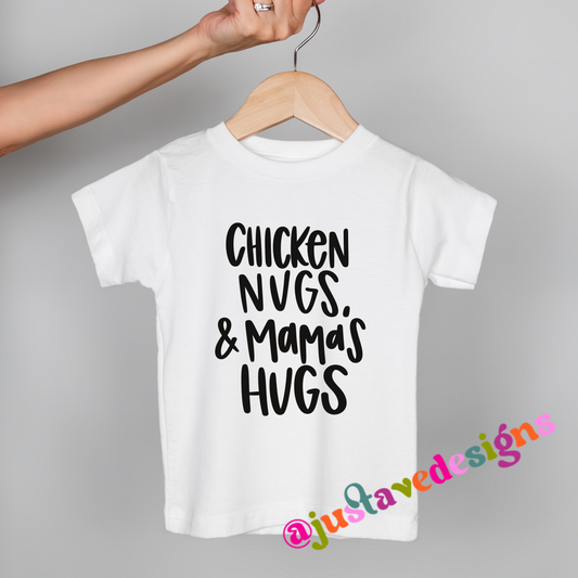 Chicken Nugs & Mama's Hugs Kids Graphic Tee