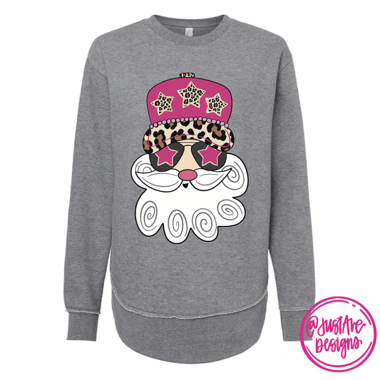 Pink Santa Sweatshirt