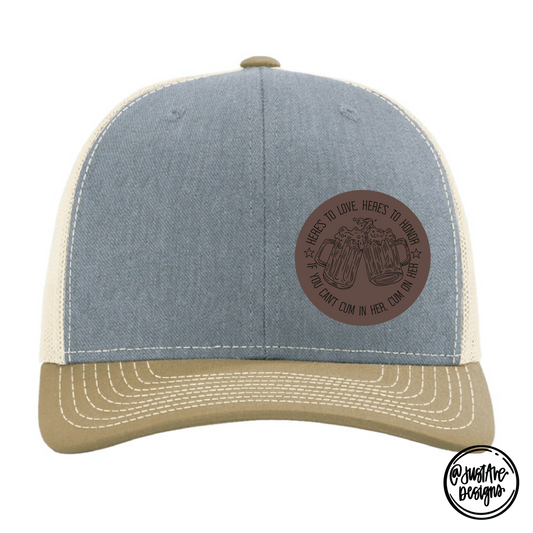 Dirty Humor Leather Patch Cap