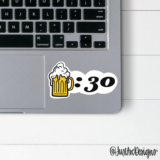 Beer Thirty Sticker, Beer Sticker