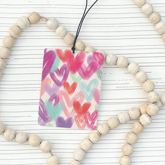 Preppy Heart Pattern Car Air Freshener