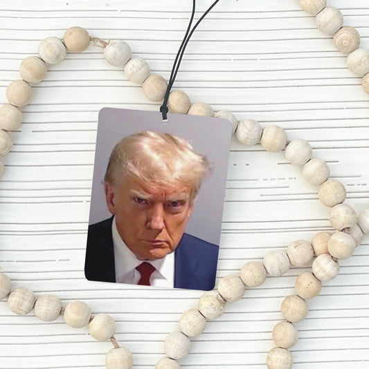 Trump Mugshot Car Air Freshener