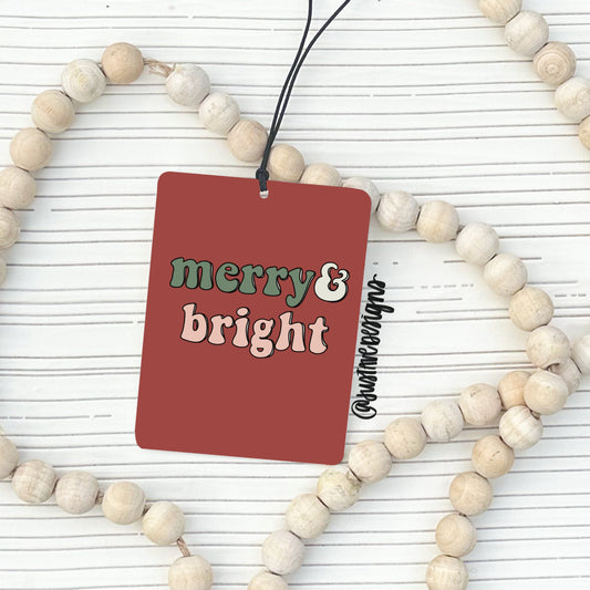 Merry and Bright Car Air Freshener